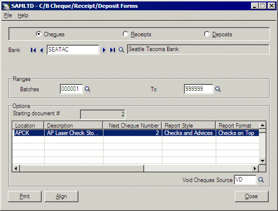 User Definable Forms