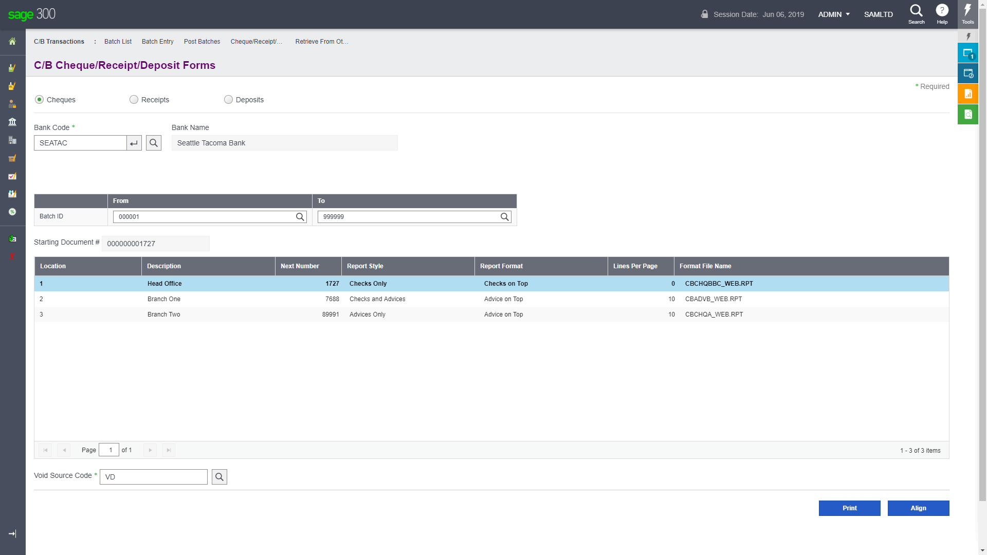 User Definable Forms