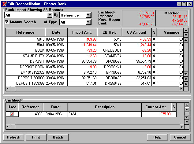 RecXpress Edit Screen